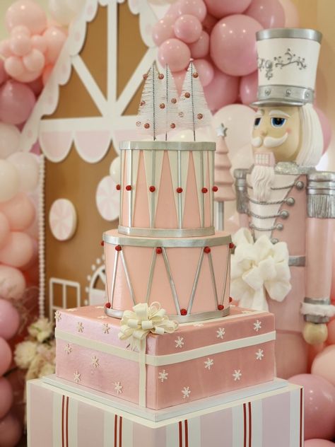 Christmas Onederland Birthday, Pastel Nutcracker Birthday, Winter Onederland Birthday Cake, Nutcracker Birthday Party, Nutcracker Christmas Party, Nutcracker Birthday, Whimsical Crafts, Winter Wonderland Birthday Party, Wonderland Birthday Party