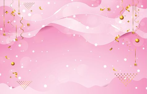 Wallpaper Template Backgrounds, Pink Background Template, Birthday Tarpaulin Background, Pink Birthday Background, Pink Birthday Theme, Top Notch Wallpaper, Pink And Gold Background, Birthday Tarpaulin Design, Rosas Vector