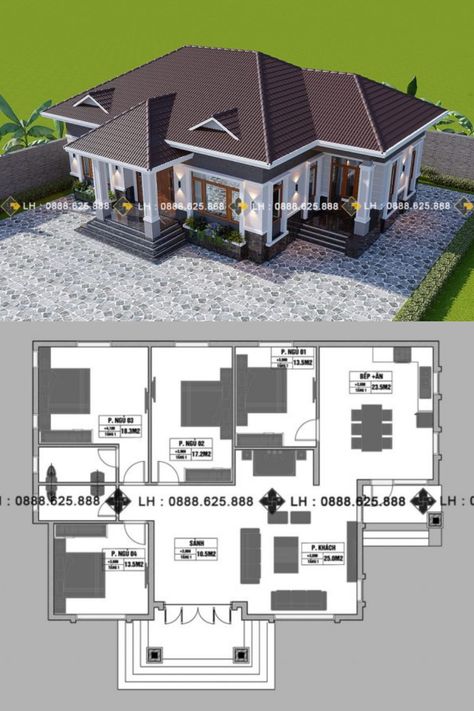 Modern Four Bedroom House Plans, 6 Bedroom Bungalow House Plans, Bungalow House 4 Bedroom, Four Bedroom Bungalow House Plans, 3 Bedroom Modern Bungalow House Plans, 4 Bedroom House Designs Home Plans, Four Bedroom House Plans Modern, 4 Room House Plans, 3 Bedroom Bungalow Floor Plans