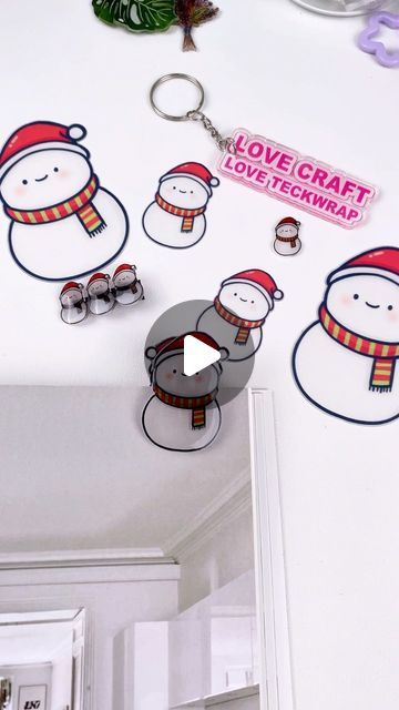 TeckWrapCraft| TeckWrap Brand on Instagram: "Let’s make some little snowman clips together☃️☃️☃️  Material ☃️TeckWrap Shrink Sheet Translucent  ☃️TeckWrap Tweezer  #teckwrapcraft #teckwrapvinyl #smallbusiness #shrinkplastic #clips #shrinkydink #pin #printables #printableshrink #diy #giftidea #craft" Teckwrap Craft, Shrink Plastic, Love Craft, Craft Ideas, Let It Be, On Instagram, Instagram