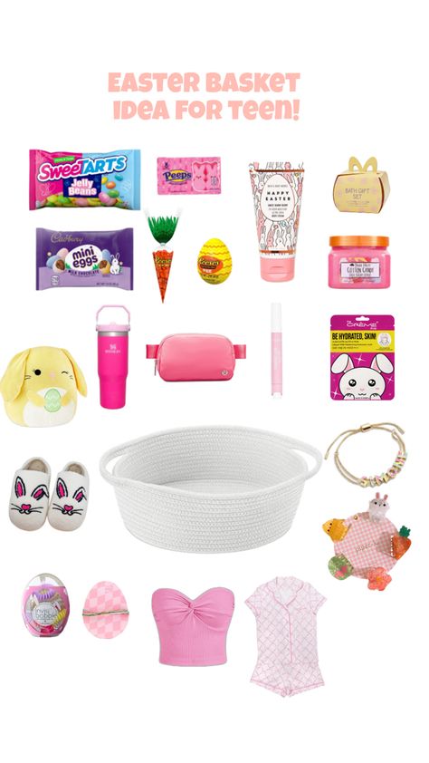 Easter Teen Easter Basket Ideas, Easter Basket Ideas For Teens, Teen Easter, Teen Easter Basket, Easter Basket Ideas, Bath Gift, Basket Ideas, Jelly Beans, Easter Basket