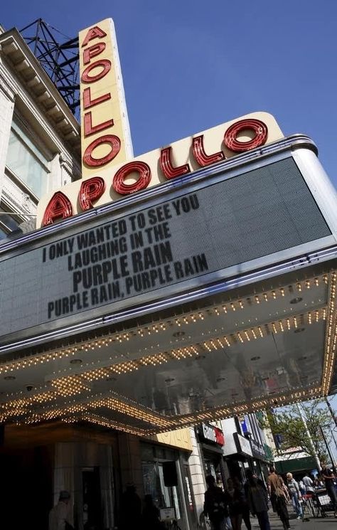 Theater Lights, Apollo Theater, Purple Rain, Manhattan, The Twenties, Theater, Prince, Birds, Photographer