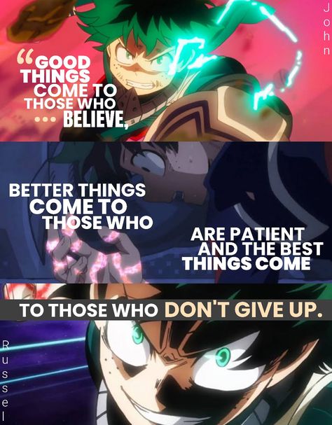 Anime Taught Me, Deku Quotes, Bnha Quotes, Mha Quotes, Quotes About Life Lessons, Encouraging Phrases, Hero Quotes, Naruto Quotes, Inspirational Life Lessons