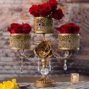 Decorative Candle Holders | Wayfair.ca Beauty And Beast Wedding, Beauty And The Beast Theme, Beauty And The Beast Wedding, Quince Decorations, Beauty And The Beast Party, Metal Candelabra, Quinceanera Decorations, Quinceanera Themes, Quinceanera Ideas