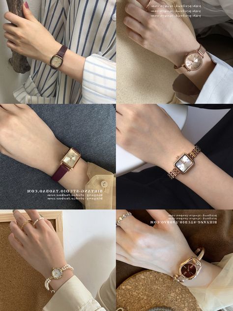 Old Money Watches, Minimalist Accessories Jewellery, Capsule Wardrobe Jewelry, Smart Casual Women Outfits, Winter Sparkle, Classy Watch, Trendy Watches, Vintage Watches Women, Jewelry Tips