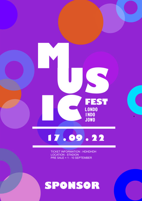 DESAIN POSTER Poster Konser, Festival, Quick Saves