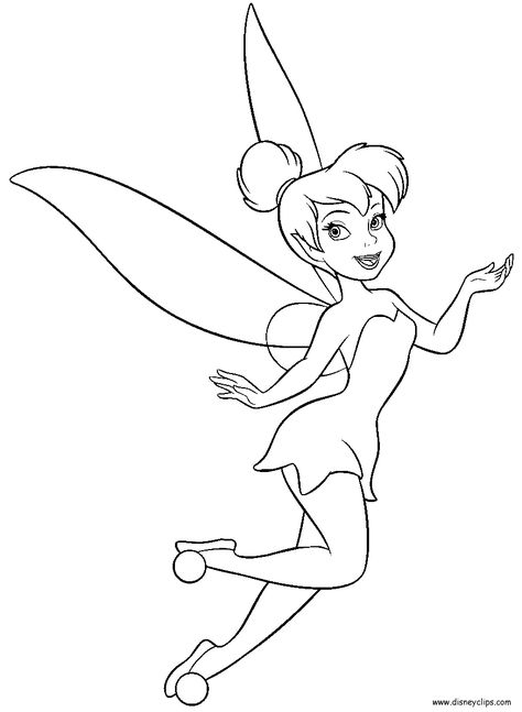 Tinkerbell Drawing, Tinkerbell Coloring Pages, Tinkerbell Pictures, Magical Pictures, Tinkerbell And Friends, Fairy Silhouette, Disney Princess Coloring Pages, Color Pages, Disney Fairy