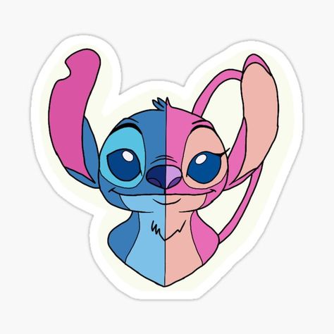 Stitch And Angle Drawings, Stitch And Angel Painting, Stitch And Angel Drawing, Valentine Coloring Pages, Disney On Ice, Angel Drawing, Lilo Y Stitch, Stitch Drawing, Lilo Et Stitch