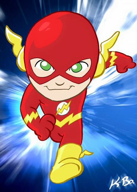 The Flash The Flash Art, Cleaning Cartoon, Magnet Ideas, Baby Avengers, Harley Quinn Art, Superhero Comics, Chibi Characters, Superhero Birthday, Superhero Party