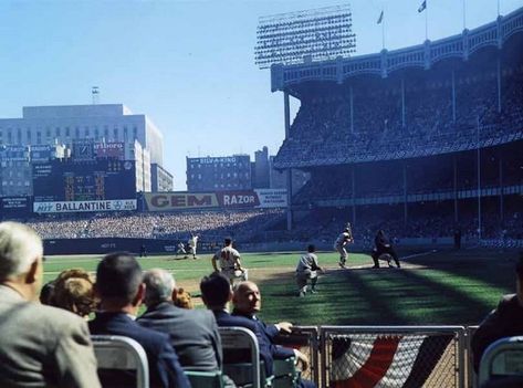 Old Yankee Stadium 1950's | Photoscream | Flickr New York Stadium, Stadium Pics, New York Yankees Stadium, Major League Baseball Stadiums, Ny Baseball, Shea Stadium, Baseball Park, Sports Stadium, Baseball Stadium