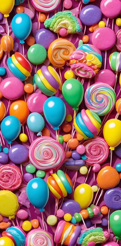 Candyland Wallpaper, Candyland Aesthetic, Random Products, Kimberly Ann, Beautiful Nature Wallpaper Hd, Ipad Wallpapers, Colorful Candy, Beautiful Nature Wallpaper, Iphone Background Wallpaper