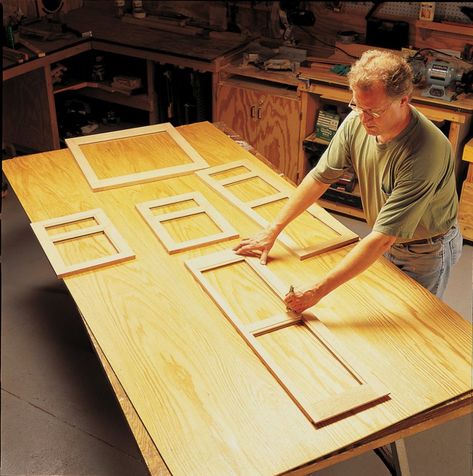 Good-Looking Panels | Popular Woodworking Magazine Diy Hoosier Cabinet, Hoosier Cabinets, Hoosier Cabinet, Cabinet Plans, Shaker Furniture, Shop Cabinets, Pie Safe, Woodworking Magazine, Plywood Sheets