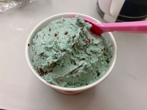 Mint Choco, Mint Chocolate Ice Cream, Mint Chocolate Chip Ice Cream, Mint Ice Cream, Eating Ice, Choco Chips, Mint Chocolate Chips, Ice Cream Flavors, Mint Chocolate