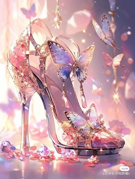 🚫Not my pin,credits to the owner Character Appearance, Artsy Shoes, Fantasy Shoes, Whimsical Shoes, Shoes Anime, Magic Shoes, Fairy Shoes, Resin Accessories, Magical Accessories