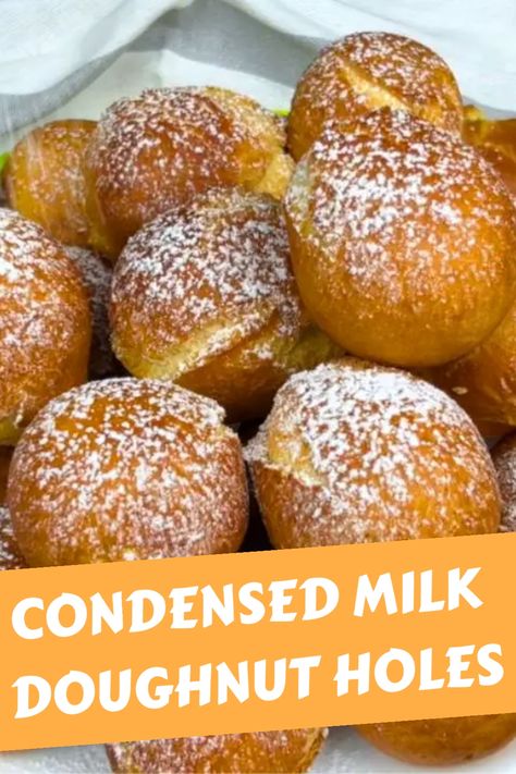 Do you have some sweetened condensed milk lying around? Let us turn it into something irresistibly delicious with this sweetened condensed milk recipe! 🍩✨ These bite-sized delights are irresistibly soft and sweet, with a rich, creamy flavor. Perfect for any occasion, they’re a treat everyone will love! 🎉💖 Unsweetened Condensed Milk Recipe, Lemon And Condensed Milk Recipes, Dessert Sweetened Condensed Milk, Easy Desserts Using Sweetened Condensed Milk, No Milk Desserts Easy, Easy Quick Treats, Sweet Condensed Milk Desserts Easy, Condensed Milk Pudding Recipes, Recipes For Condensed Milk