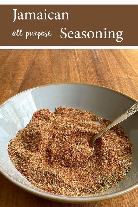 Jamaican All Purpose Seasoning, Caribbean Spice Blend, Jamaican Allspice Recipe, Jamaican All Purpose Seasoning Recipe, Jamaican Spices, Herb Salt Recipe, Jamaican Seasoning, Spices Blends, Spice Rubs