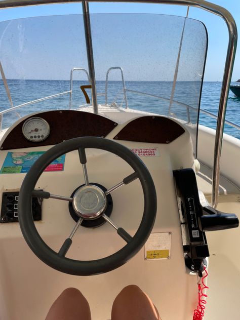 Driving a boat was fun #sea #boat #yacht #greece #vacation #travel Yacht Greece, Driving A Boat, Boat Driving, Sea Boat, Greece Vacation, Vacation Travel, Dream Life, Greece, Vision Board