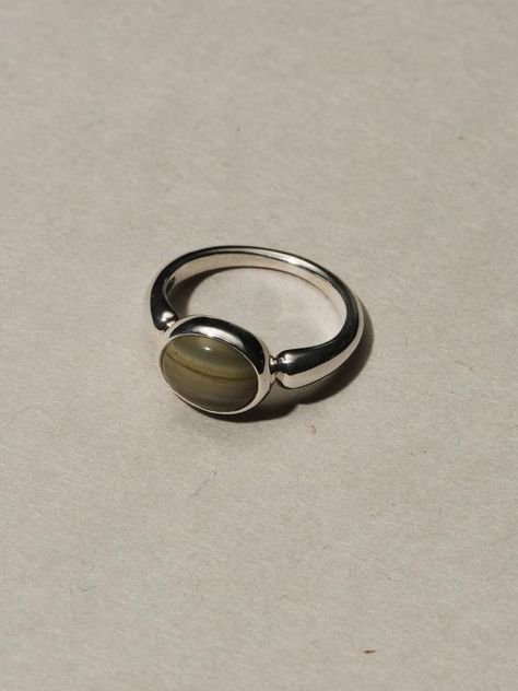 Simple Rings Engagement, Silver Stone Rings, Stones Rings, Black Stone Ring, Simple Rings, Moonstone Ring Sterling Silver, Mens Rings Fashion, Wax Carving, Sterling Silver Rings Set