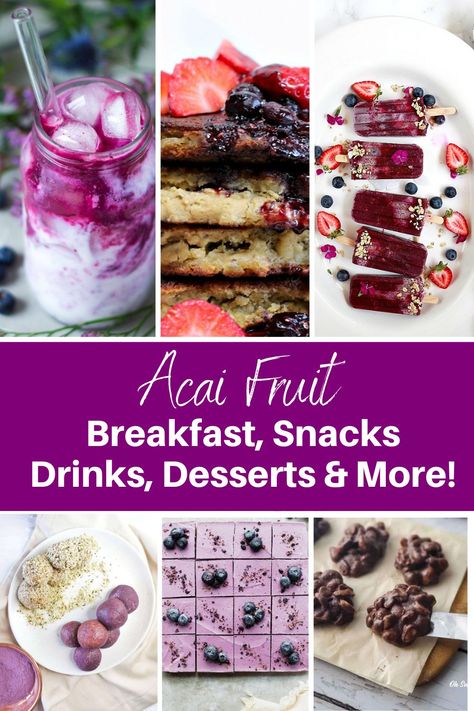 Acai Juice Recipes, Acai Dessert, Açai Recipes, Açaí Recipe, Acai Powder Recipes, Açaí Recipes, Acai Recipe, Benefits Of Acai, Fruit Explosion