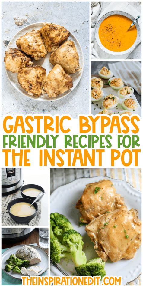 instant-pot-recipes-for-gastric-bypass-patients-long-pin-1 Bariatric Recipes Crockpot Easy Dinners, Gastric Bypass Crockpot Recipes, Gastric Bypass Dinner Recipes, Bariatric Instant Pot Recipes, Best Bariatric Recipes, Gastric Bypass Recipes Meals, Post Vsg Recipes, Gastric Bypass Meals, Rny Gastric Bypass Recipes