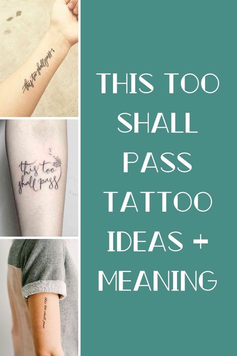 This Too Shall Pass Tattoo Ideas & Meaning - TattooGlee Tattoos This Too Shall Pass Symbol, This To Shall Pass Tattoo Ideas, This Too Shall Pass Quote Tattoo Symbol, This To Shall Pass Quotes, Everything Passes Tattoo, This Shall Too Pass Tattoo, This Too Shall Pass Quote Tattoo Arm, This Too Shall Pass Tattoos For Women, Tattoo This Too Shall Pass Ideas