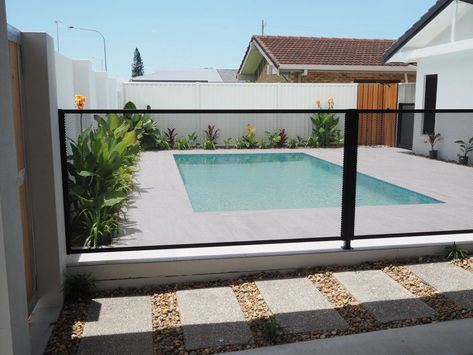 Pool Perf, Australian Pool, Pool Fencing Landscaping, Mesh Pool Fence, Fence Around Pool, Aluminum Pool Fence, Fencing Panels, Glass Pool Fencing, Outdoor Pallet Projects