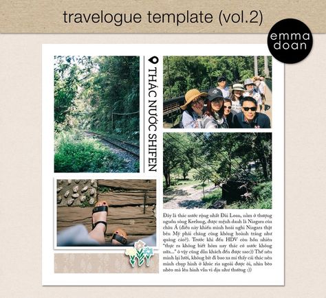 Photobook Template, Travel Photobook, Photographer Templates, Vacation Photo, Office Layout, Clipping Masks, Family Decor, Book Layout, Vacation Photos