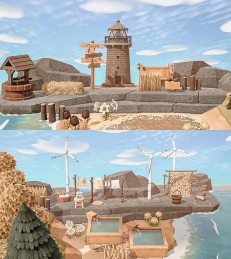 Acnh White Island, Animal Crossing Lighthouse Ideas, Animal Crossing Lighthouse, Acnh Lighthouse Ideas, Acnh Beach Rock Ideas, Acnh Pergola Ideas, Acnh Lighthouse, Acnh Apocalypse, Acnh Idea