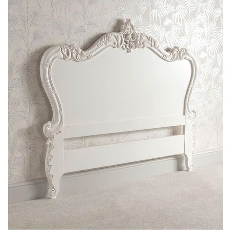 French Style Headboards, French Country Headboard, Country Headboard, Shabby Chic Headboard, Antique French Bed, French Furniture Bedroom, French Headboard, Carving Furniture, Shabby Chic Colors