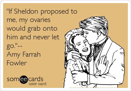 'If Sheldon proposed to me, my ovaries would grab onto him and never let go.'-- Amy Farrah Fowler. Funny Wedding Vows, Husband Birthday Quotes, Husband Quotes Funny, Love You Meme, Husband Funny, Happy Birthday Husband, Happy Birthday Quotes Funny, Funny Ecards, Super Funny Quotes