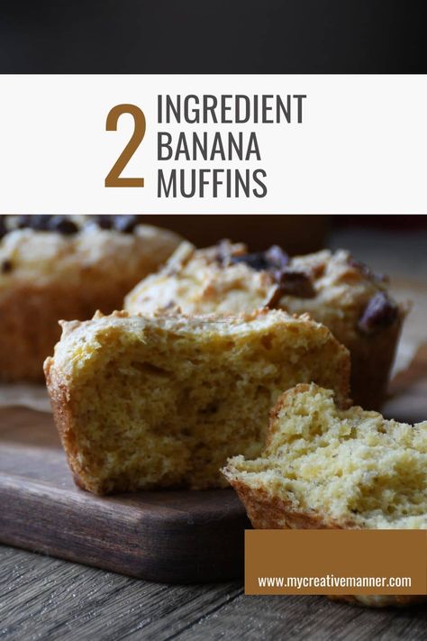 These easy 2 ingredient banana muffins are simple to make and don't take much time to make. Use mashed bananas and a box cake mix to make these delicious easy banana muffins. Martha White Muffin Mix, Banana Bread Cupcakes, Easy Banana Muffins, Banana Muffin Recipe Easy, Banana Cake Mix, 2 Ingredient Cakes, Moist Banana Muffins, Mini Banana Muffins, Gluten Free Cake Mixes