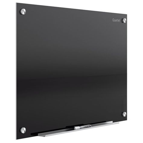 Quartet Infinity Glass Dry-Erase Boards, Black Surface | Glass Boards | Quartet Baker Board, Glass White Board, Glass Whiteboard, Glass Dry Erase Board, Whiteboard Eraser, Interior Office, Marker Board, Glass Products, Magnetic White Board