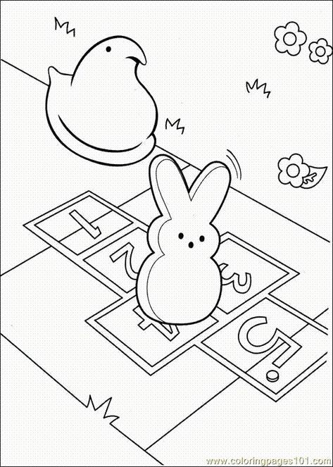 Peeps Coloring Pages, Marshmallow Peeps, Art Lessons Middle School, Bunny Coloring Pages, Bible Coloring Pages, Easter Prints, Easter Coloring Pages, Coloring Sheets For Kids, Easter Colouring