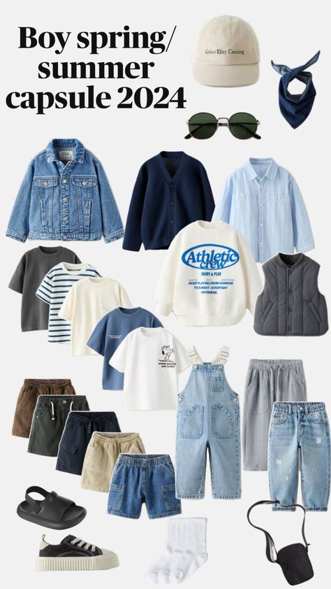 Boys Capsule Wardrobe Back To School, Baby Boy Capsule Wardrobe, Boys Summer Capsule Wardrobe, Preschool Outfits Boy, Boys Capsule Wardrobe, Kids Capsule Wardrobe, Baby Boy Fall Outfits, Boys Fall Fashion, Baby Boy Winter Outfits