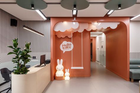 Children's Clinic, Kindergarten Interior, Daycare Design, Baby Spa, Kids Cafe, Kindergarten Design, Hospital Interior, Clinic Interior Design, School Interior