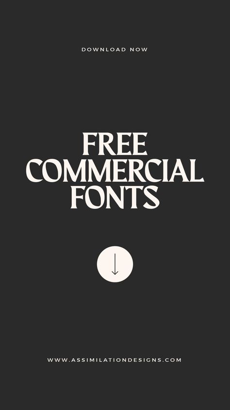 Free Commercial Fonts - Assimilation Designs Free Modern Fonts For Commercial Use, Free Fonts For Logo Design, Best Free Fonts For Commercial Use, Free Masculine Fonts, Free For Commercial Use Fonts, Modern Serif Fonts Free, Bold Elegant Font, Restaurant Fonts Typography, Free Fonts Commercial Use