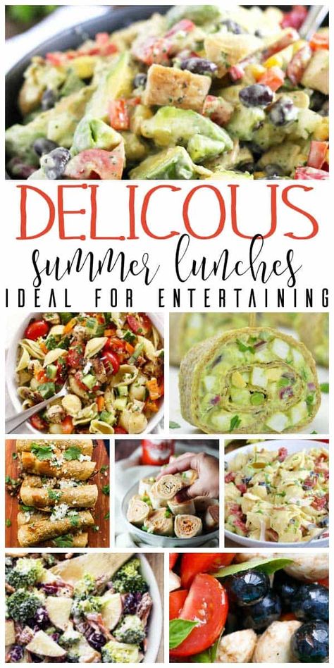 Summer Luncheon Ideas, Ladies Luncheon Menu Ideas, Lunch Party Menu, Lunch Ideas For Guests, Summer Lunch Menu, Summer Lunch Ideas, Luncheon Recipes, Summer Lunch Recipes, Luncheon Menu