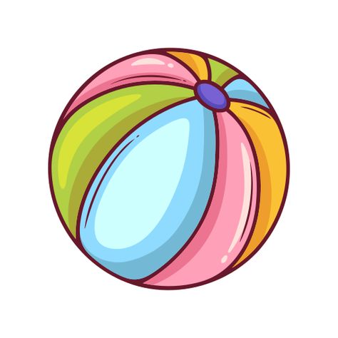 Beach Ball Clipart, Free Hobbies, Time Stickers, Summer Icon, Cartoons Png, Free Beach, Beach Ball, Animated Icons, Summer Art