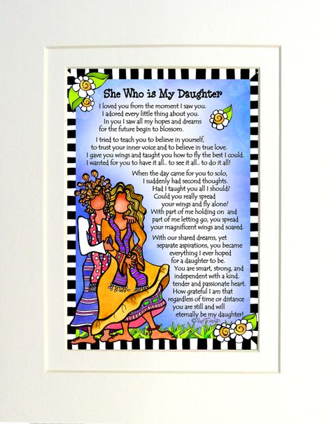 She Who is My Daughter – 8×10 Gifty Art – Suzy Toronto: Gifts for Women Suzy Toronto, Grandchildren Gifts, Gifts For Mothers, Grandson Gift, Son In Law, Gift Art, Godmother, Daughter Gifts, Sister Gifts