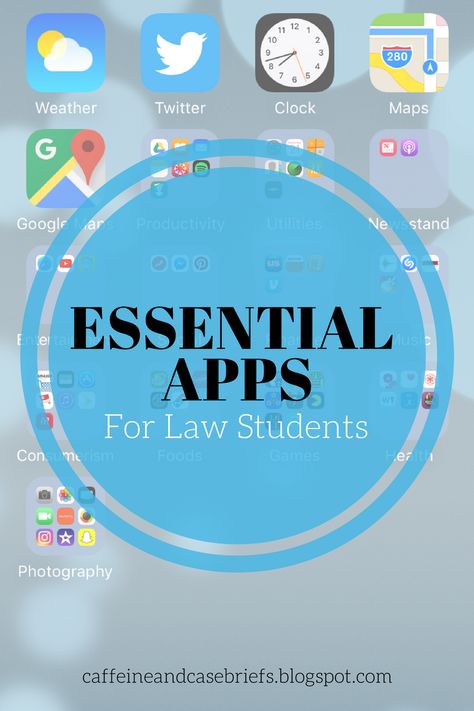 Essential Apps for Law Students | Caffeine and Case Briefs Apps For Law Students, Law School Prep, Essential Apps, Student Apps, Law Notes, Law School Life, Law School Inspiration, Law Students, Study Apps