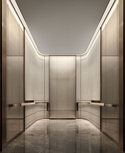 Lift Lobby Design, Elevator Lobby Design, Elevator Interior, Elevator Lobby, Corridor Design, Elevator Design, Lift Design, Lobby Interior, Entrance Foyer