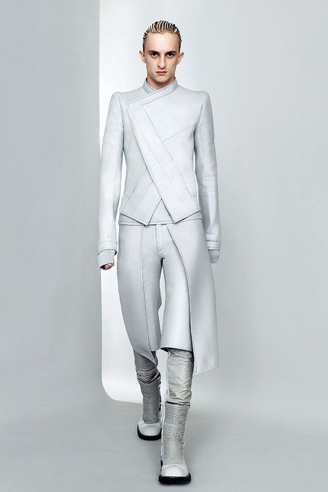 top only from ghost - casual uniform Ted Himym, Futuristic Fashion Male, Futuristic Outfits, Futuristic Costume, Sci Fi Fashion, Space Fashion, Leyte, Mens Fashion Edgy, Cyberpunk Fashion