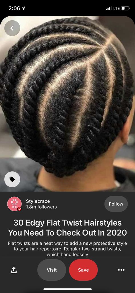 Two Strand Cornrows, Conrows Lines Natural Hair, Conrows Lines, Conrows Lines Natural Hair Short, Edgy Flats, Natural Hair Short, Crochet Braid Pattern, Flat Twist Hairstyles, Two Strand Twists