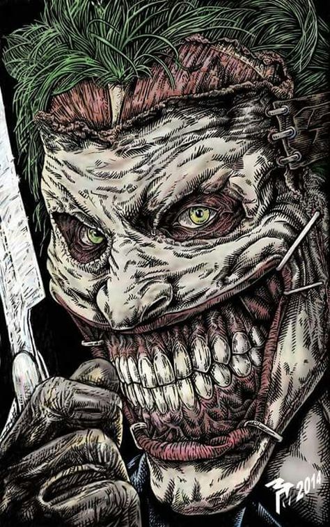 Staple Face Joker Joker Drawings, Joker Comic, Der Joker, Joker Artwork, Joker Face, Joker Pics, Dc Comics Wallpaper, Joker Tattoo, Comic Villains