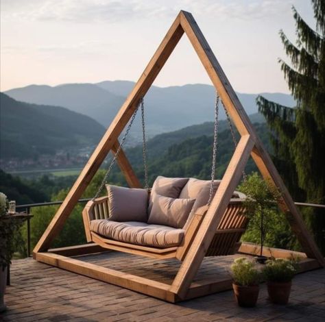 Swing Chair, Outdoor Decor Backyard, Life Ideas, Into The Woods, Diy Outdoor Furniture, Backyard Decor, Backyard Design, Outdoor Projects, Better Homes And Gardens