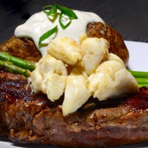 New York Strip Steak Topped with Jumbo Lump Crab and Burnt Butter Crab Topping For Steak, Lump Crab Meat Recipes, Steak Toppings, Flap Steak, Steak And Lobster, Crab Meat Recipes, Tenderloin Steak, Meat Steak, Ny Strip Steak