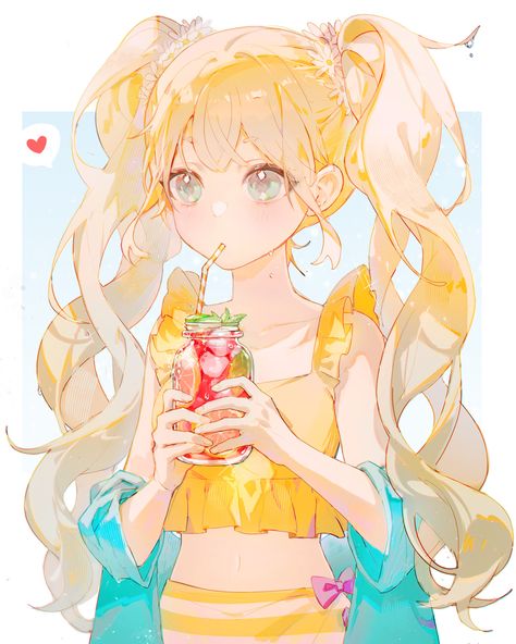 Anime Summer, Art Contest, Anime Crossover, 영감을 주는 캐릭터, Cute Art Styles, Summer Art, An Anime, Fantasy Character Design, Pretty Art