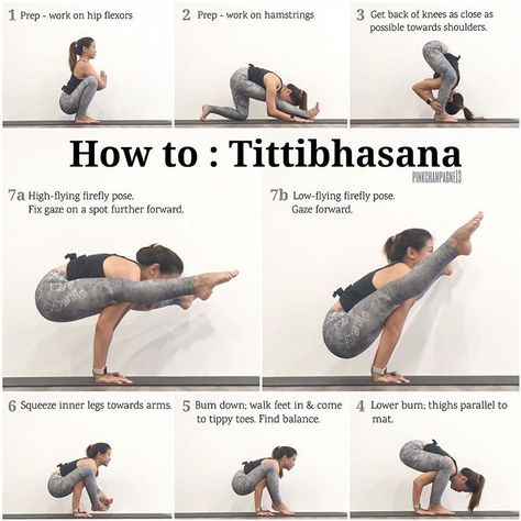 We got a lot of inquiries about the last progression we posted on titibasana or firefly pose so here is a tutorial! Again, if you are… Firefly Pose, Hata Yoga, Yoga Ashtanga, Yoga Tutorial, Yoga Beginners, Yoga Posen, Advanced Yoga, Bikram Yoga, Yoga Help