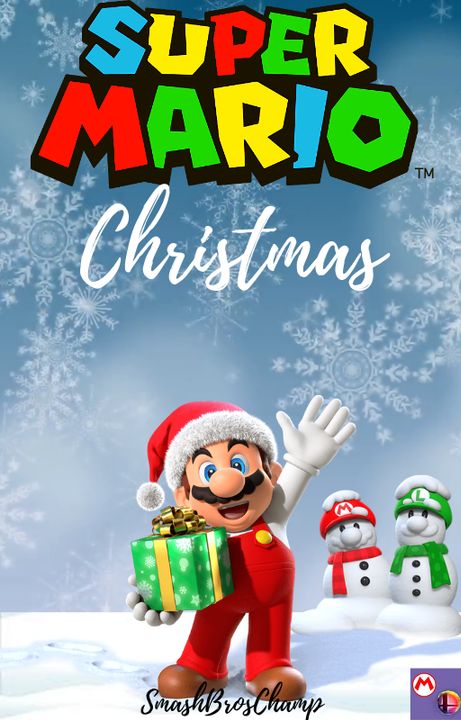 Super Mario Bros Christmas, Super Mario Christmas Wallpaper, Christmas Wattpad, Goomba Mario, Super Mario Christmas, Mario Christmas, Iphone 6s Wallpaper, Super Mario Bros Party, Christmas Sketch