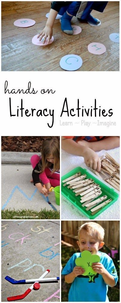 8 hands on literacy activities for early learning Homeschooling Crafts, Kitchen Toy Set, Wooden Dollhouse Furniture, Kitchen Toy, Reading Help, Alphabet Games, Education Post, Preschool Literacy, Ela Activities